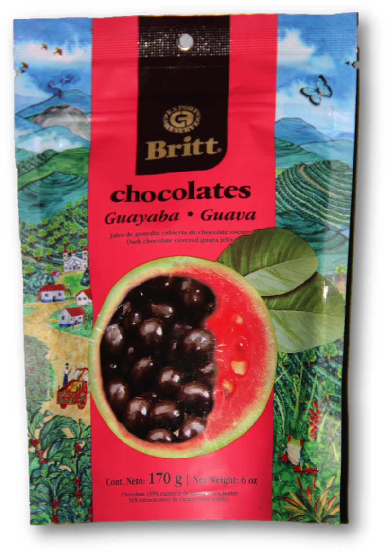 Guava Dark Chocolate Covered Treats Package PNG