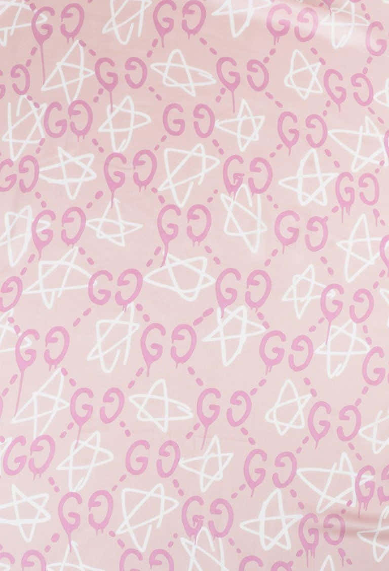 Lovely Pink Gucci Pattern Background