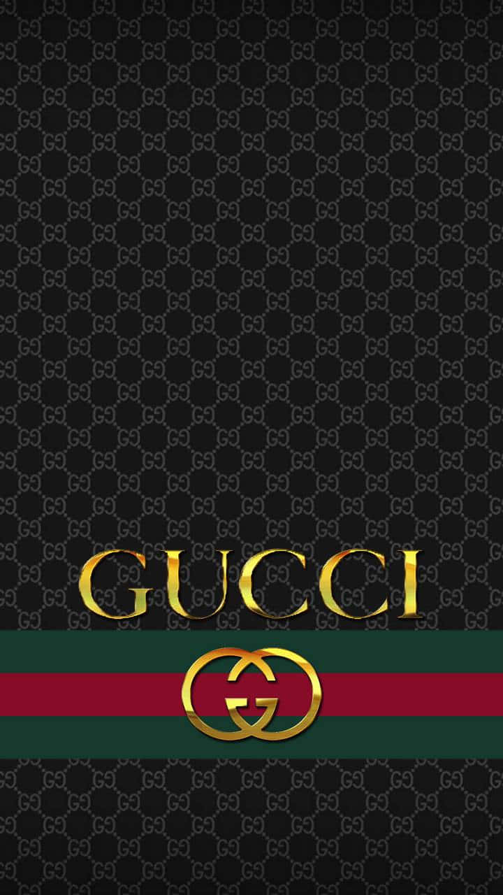 Sfondocon Il Logo Estetico E Caratteristico Di Gucci