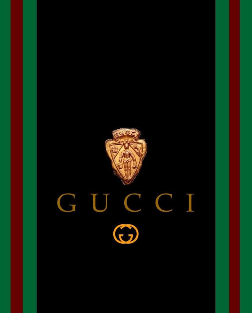 Elegantguldguld Gucci-bakgrund