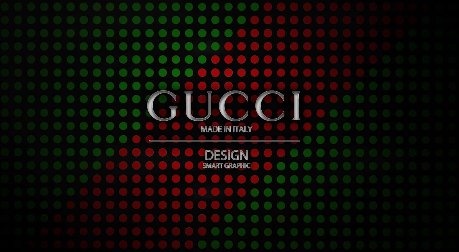 Elegant Metallic Silver Gucci Background