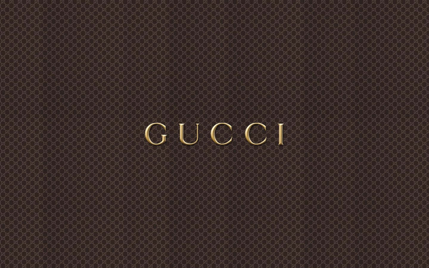 Braunerästhetischer Hintergrund Mit Gucci-muster
