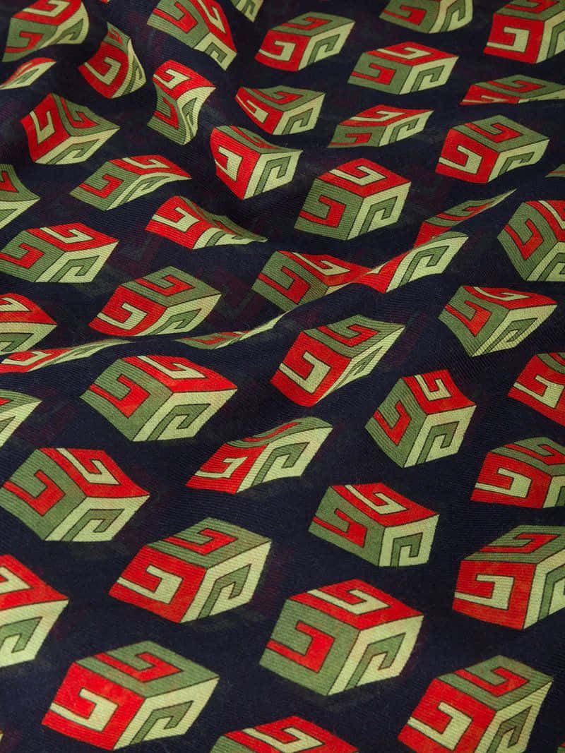 Stylish Gucci Printed Cube Patterns Background