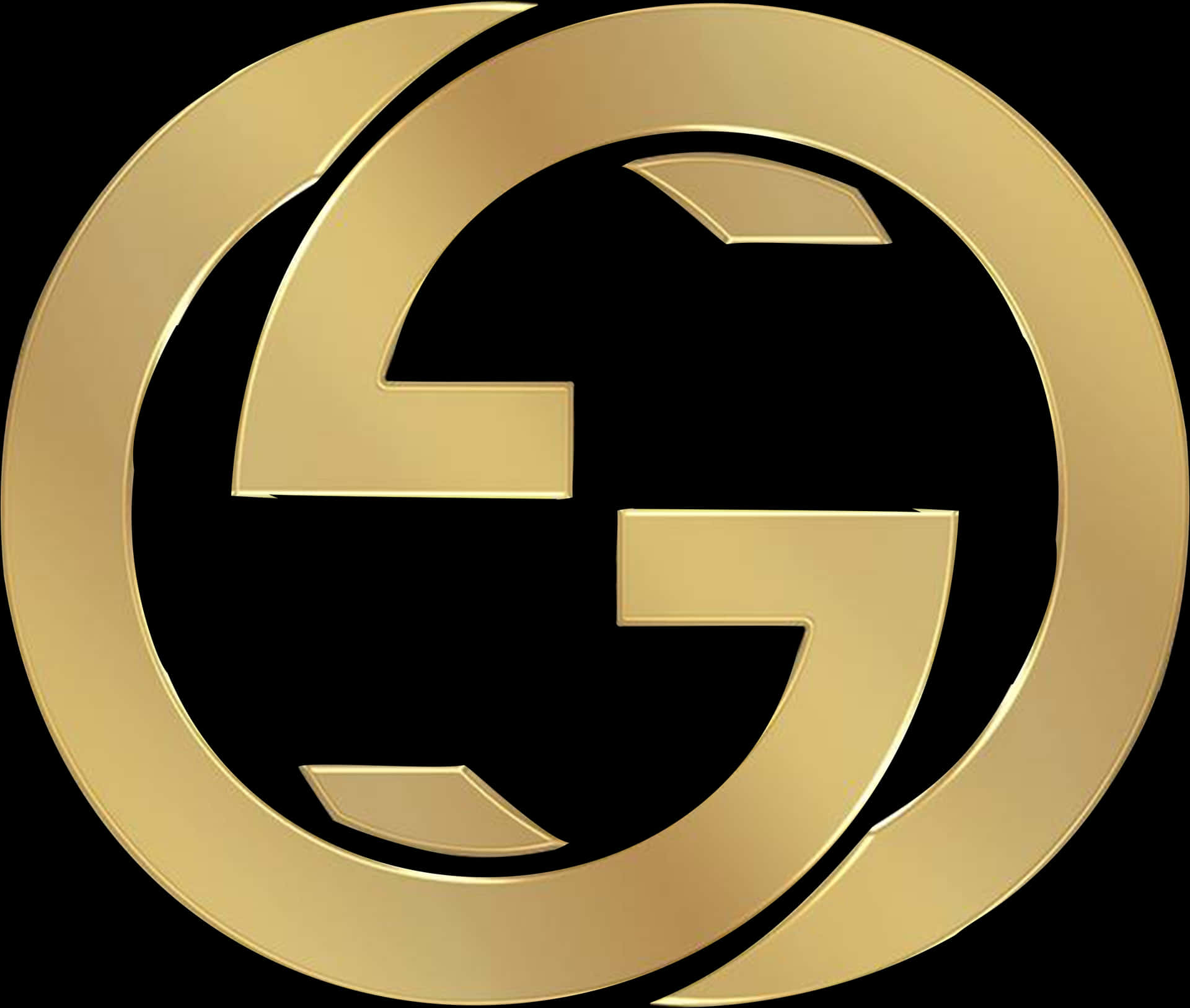 Gucci Golden Logo PNG