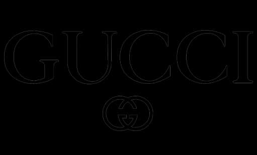 Gucci Logo Black Background PNG