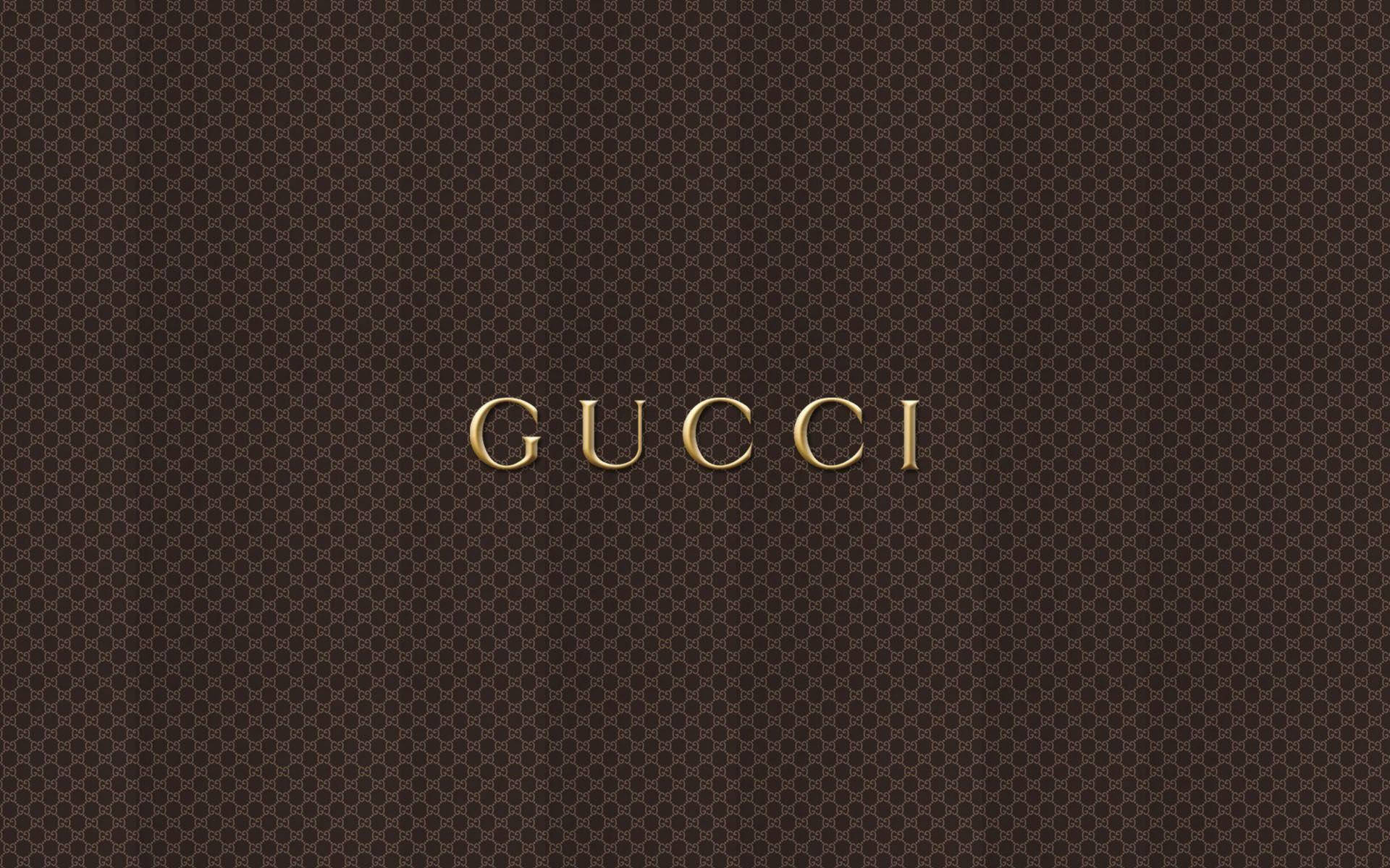 Gucci Logo Pattern Background Wallpaper