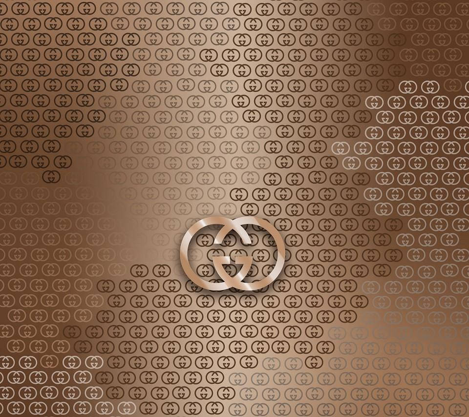 Gucci Logo Pattern Wallpaper Wallpaper