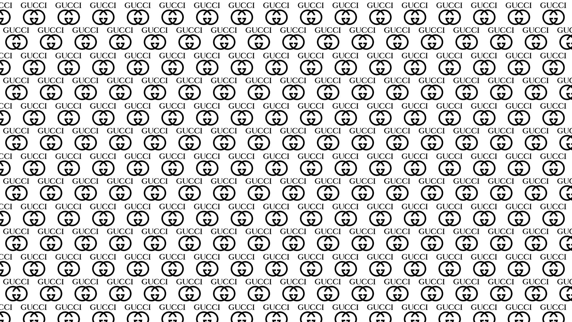 Gucci Logo Pattern Wallpaper Wallpaper