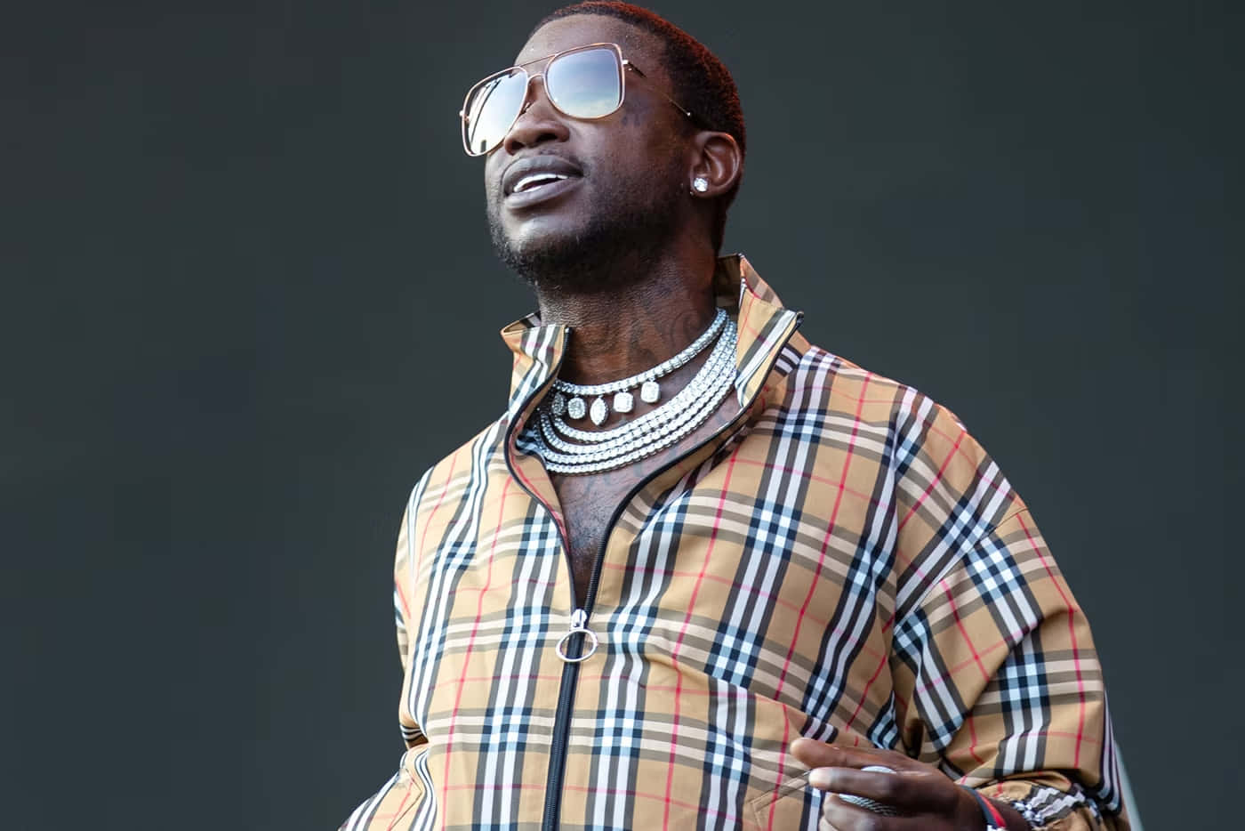 Gucci Mane Voert Uit Op Evenement Achtergrond