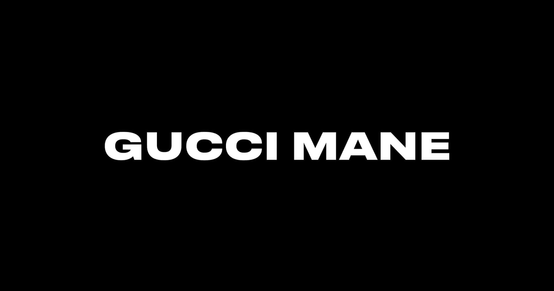 Gucci Mane Tekst Logo Achtergrond