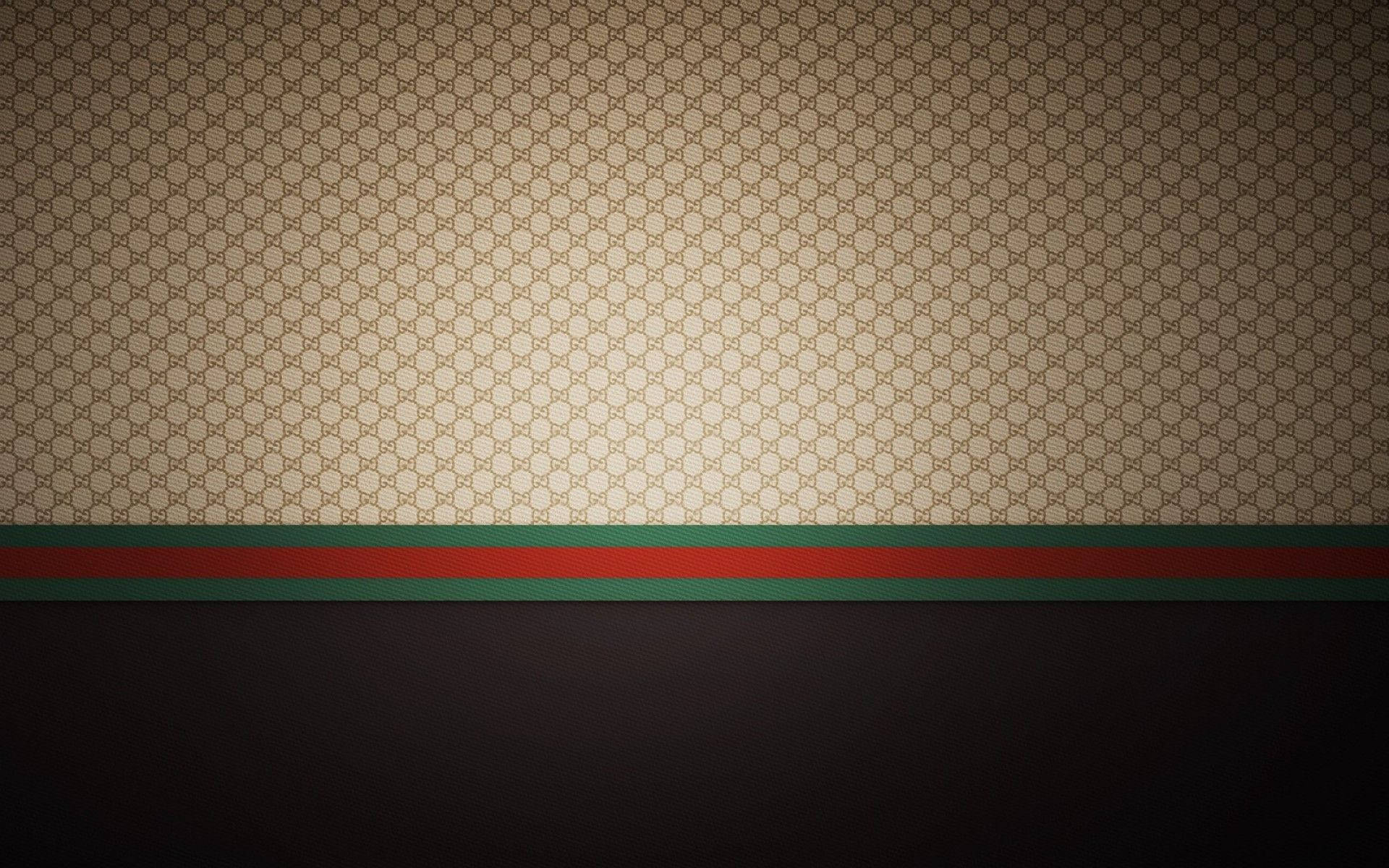 Gucci Pattern With Vignette Effect Wallpaper