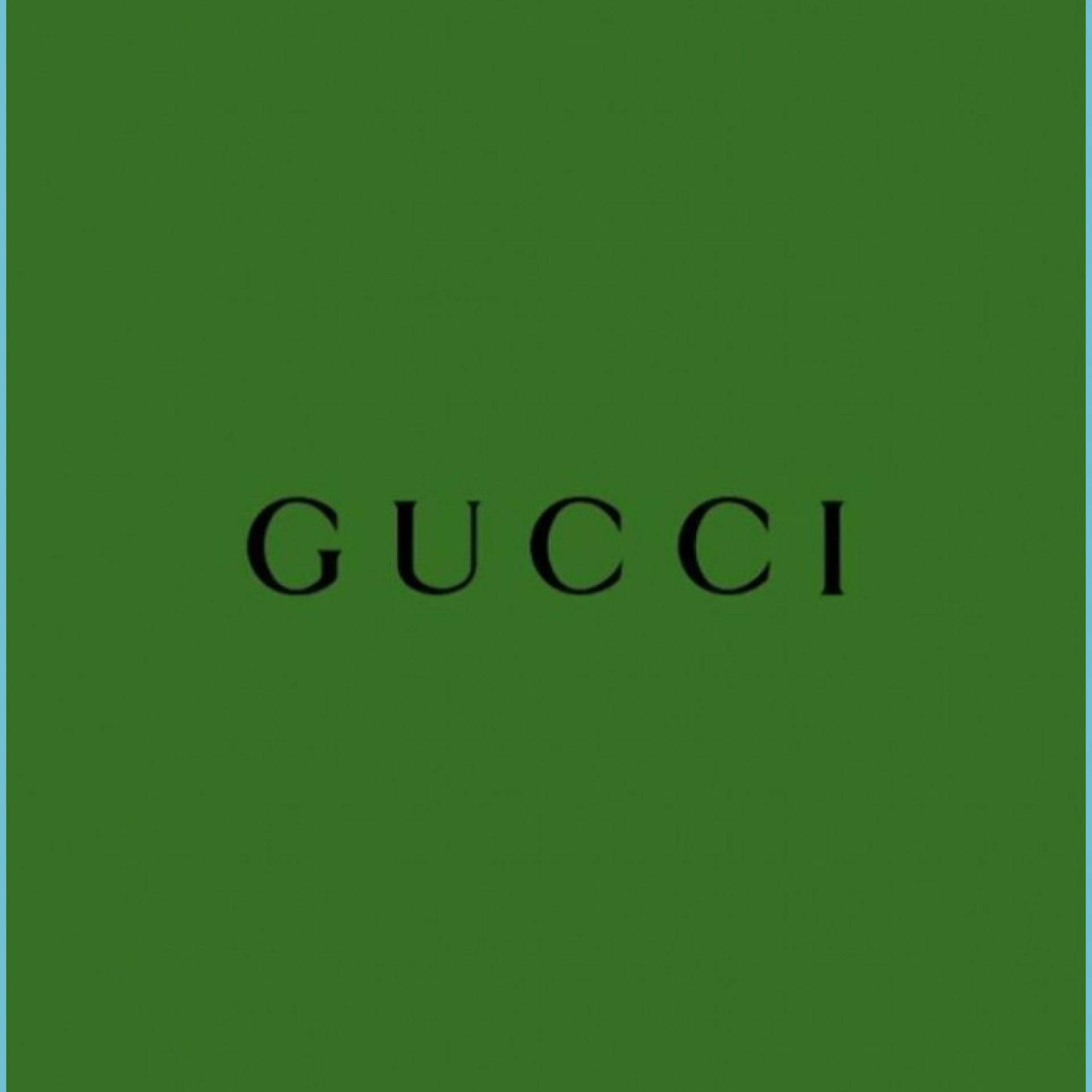 Gucci Plain Green Papel de Parede
