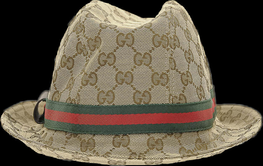 Gucci Printed Fedora Hat PNG
