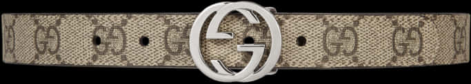 Gucci Signature Leather Beltwith Interlocking G Buckle PNG