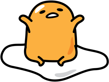 Gudetama Cartoon Egg Character PNG