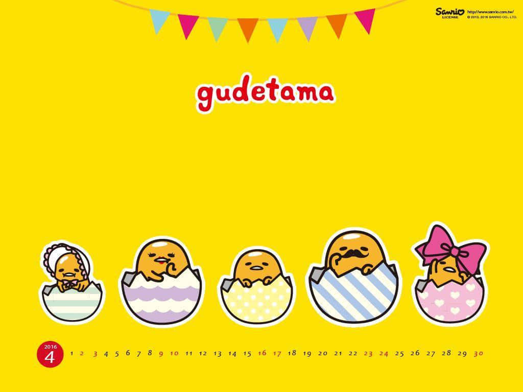 A Gudetama Computer that's perfect for spending quality time on the internet Wallpaper