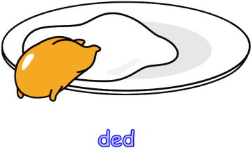 Download Gudetama Lazy Eggon Plate | Wallpapers.com