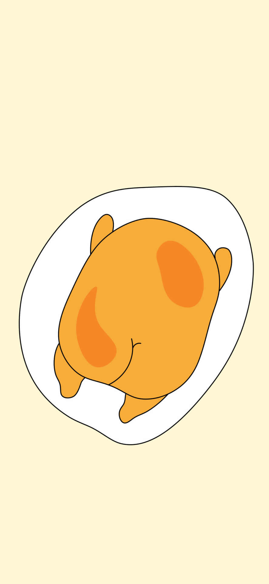 Experience the playful world of Gudetama through your phone Wallpaper