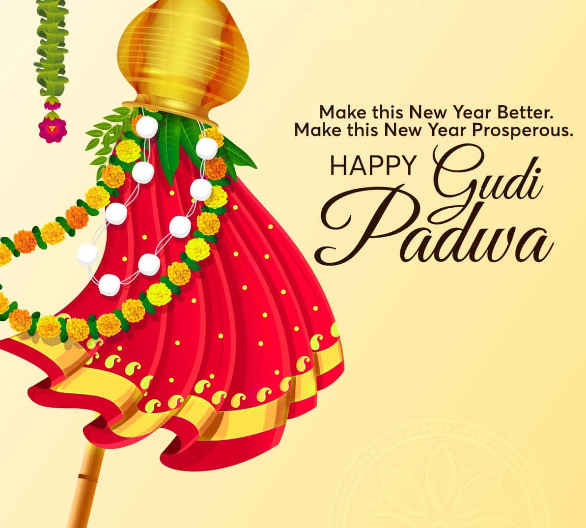 Feiernsie Gudi Padwa Mit Freude Und Glückseligkeit