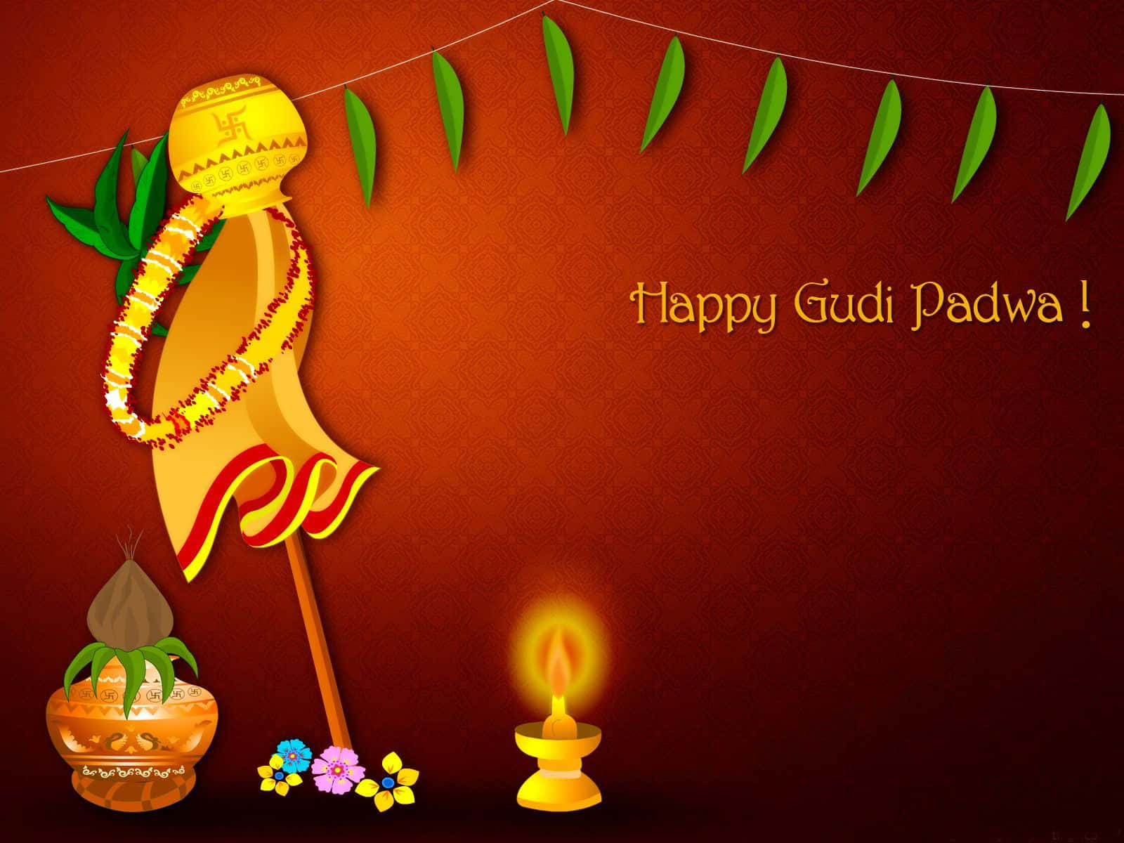 Feiernsie Den Beginn Eines Neuen Jahres Mit Gudi Padwa!