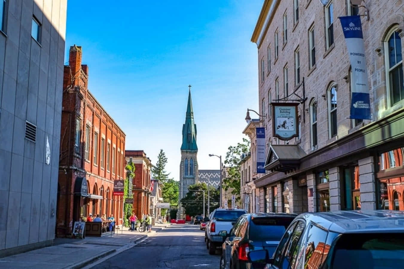 Guelph Downtown Street View Wallpaper