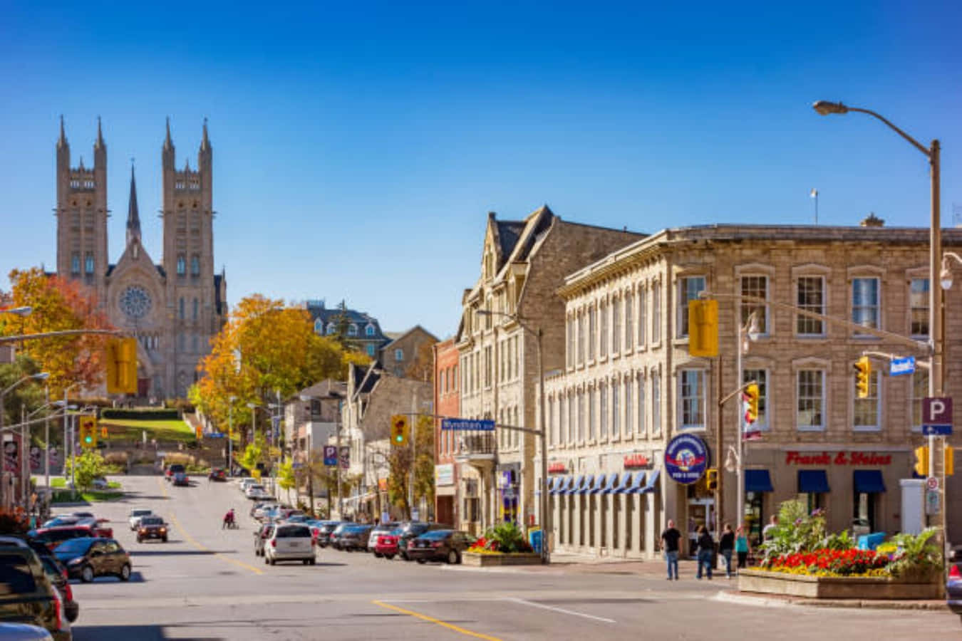 Guelph Downtown Street View Wallpaper