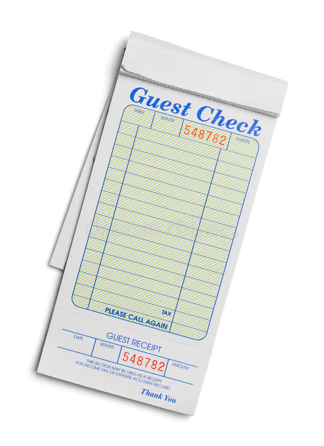 Guest Check Receipt Wallpaper