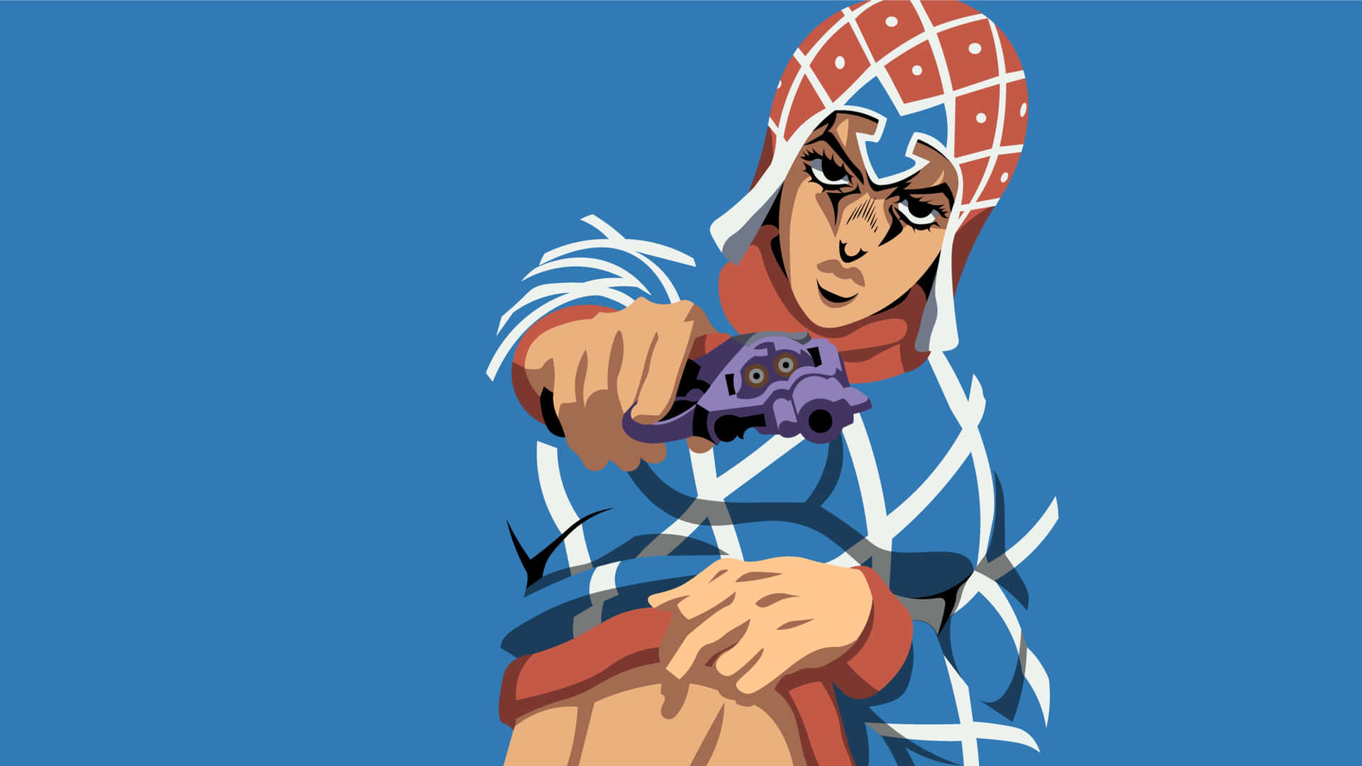 Sharpshooter Guido Mista Ready for Battle Wallpaper