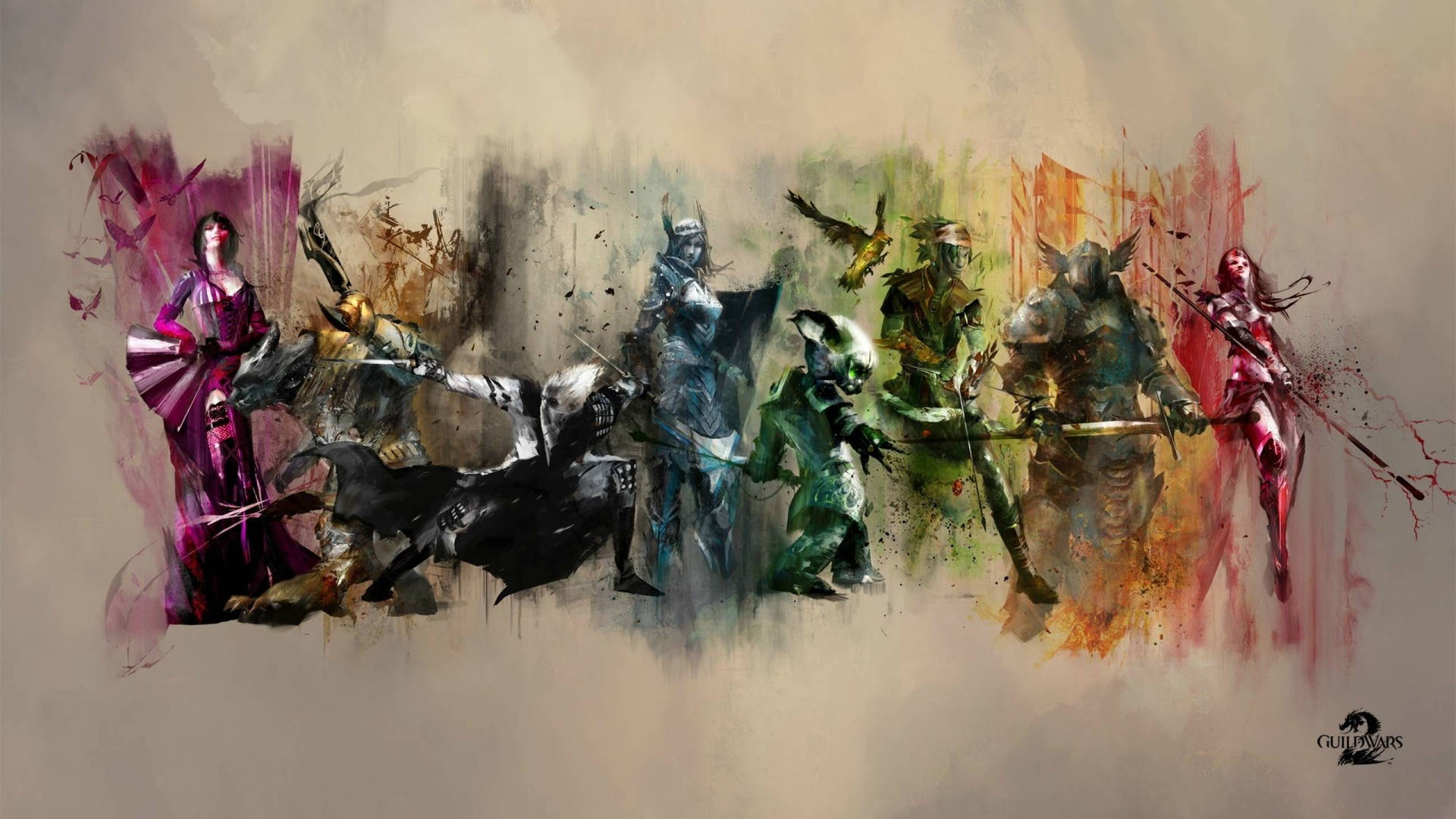 Guild Wars 2 Game Professions Wallpaper