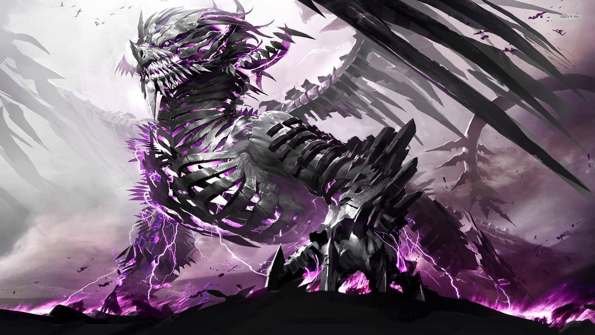 Guild Wars 2 Purple Dragon Wallpaper