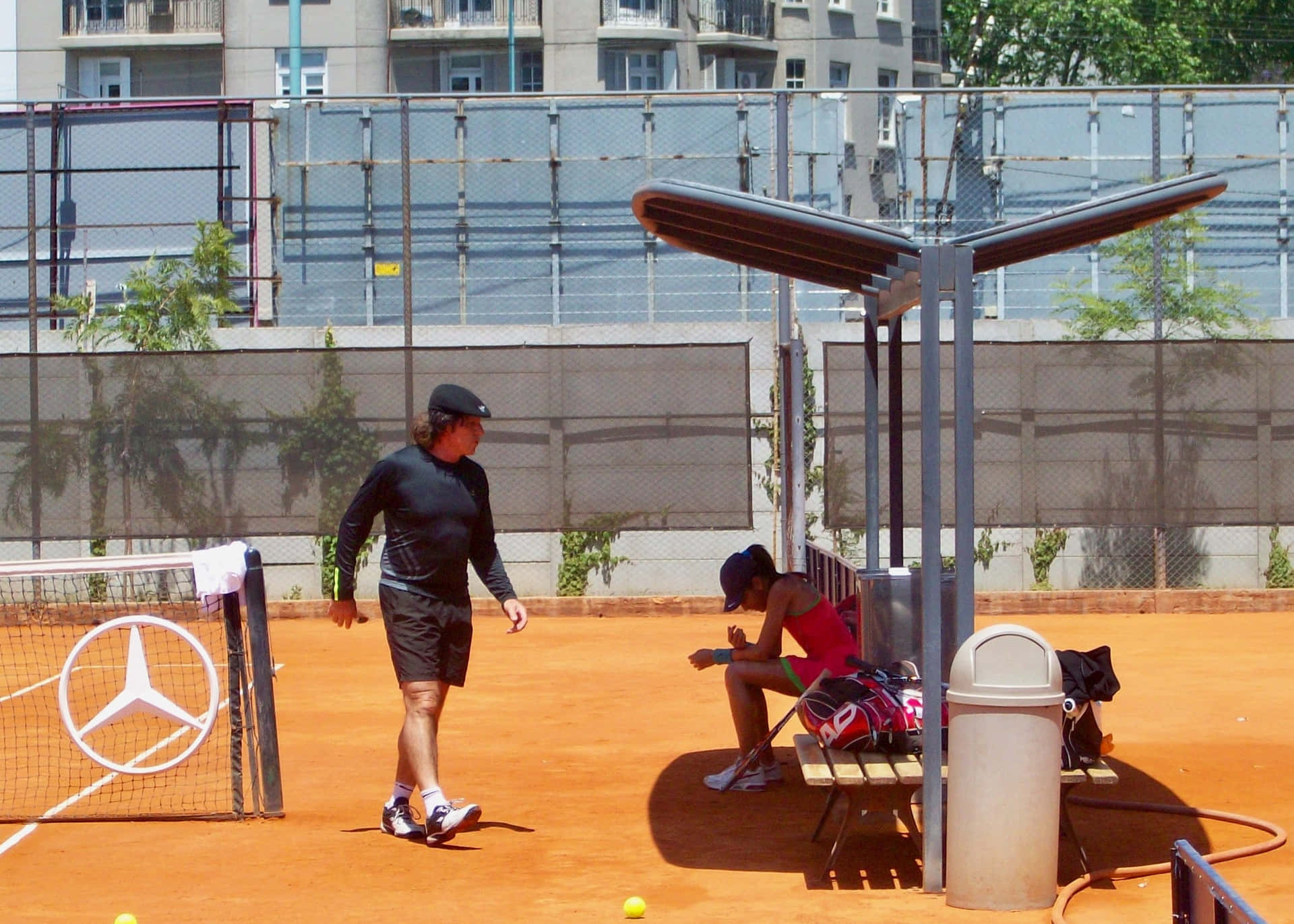 Guillermo Vilas Training In Buenos Aires Background