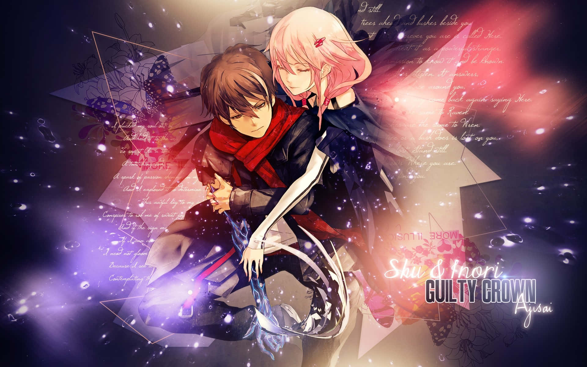 In the post-Apocalyptic world of Guilty Crown, Shu Ouma must confront the mysterious power of Kings to save the world.