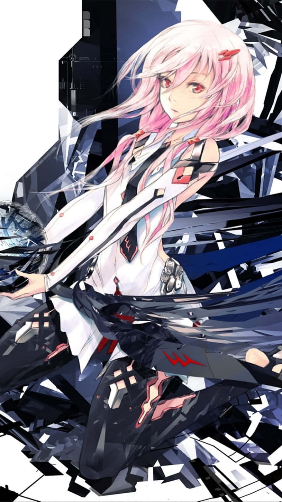 a glimpse of the post-apocalyptic world of Guilty Crown