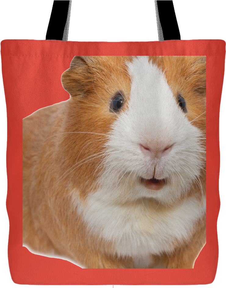 Guinea Pig Printed Tote Bag PNG