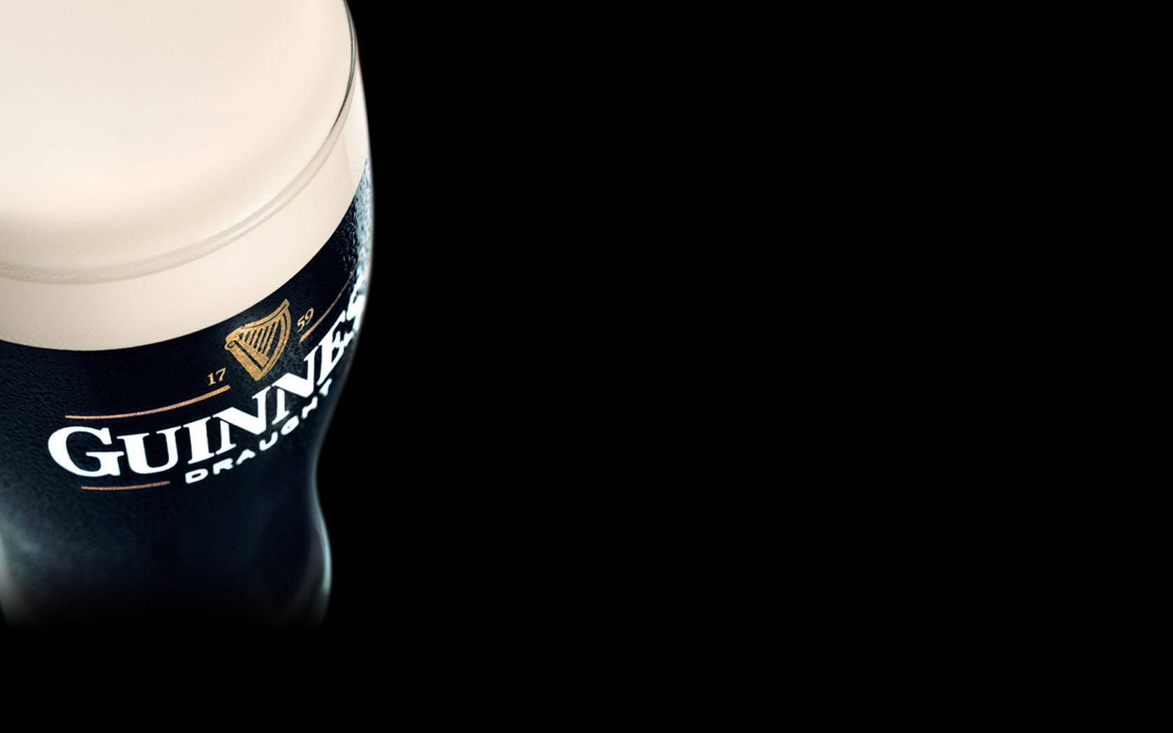 Guinness Øl Damp Høj Vinklet Skydning Tap Håndtag Wallpaper
