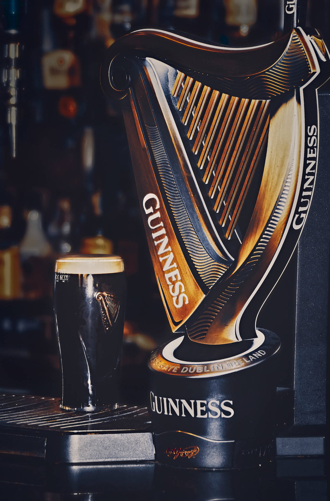 Guinness Harp Pump St James Gate Brewery Wallpaper