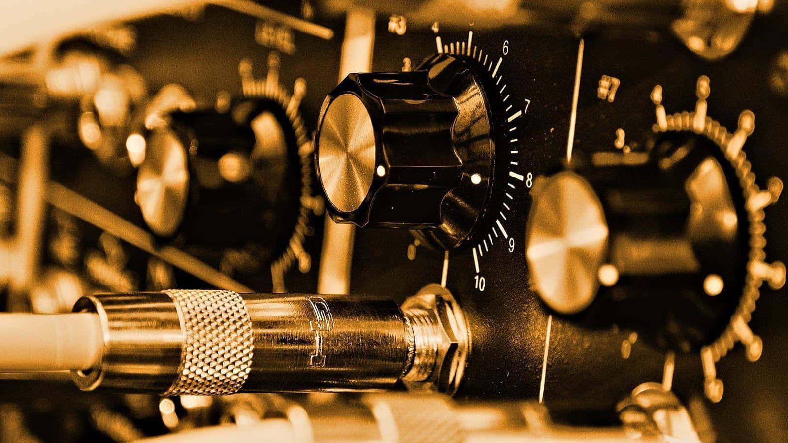 A Close Up Of A Microphone Wallpaper
