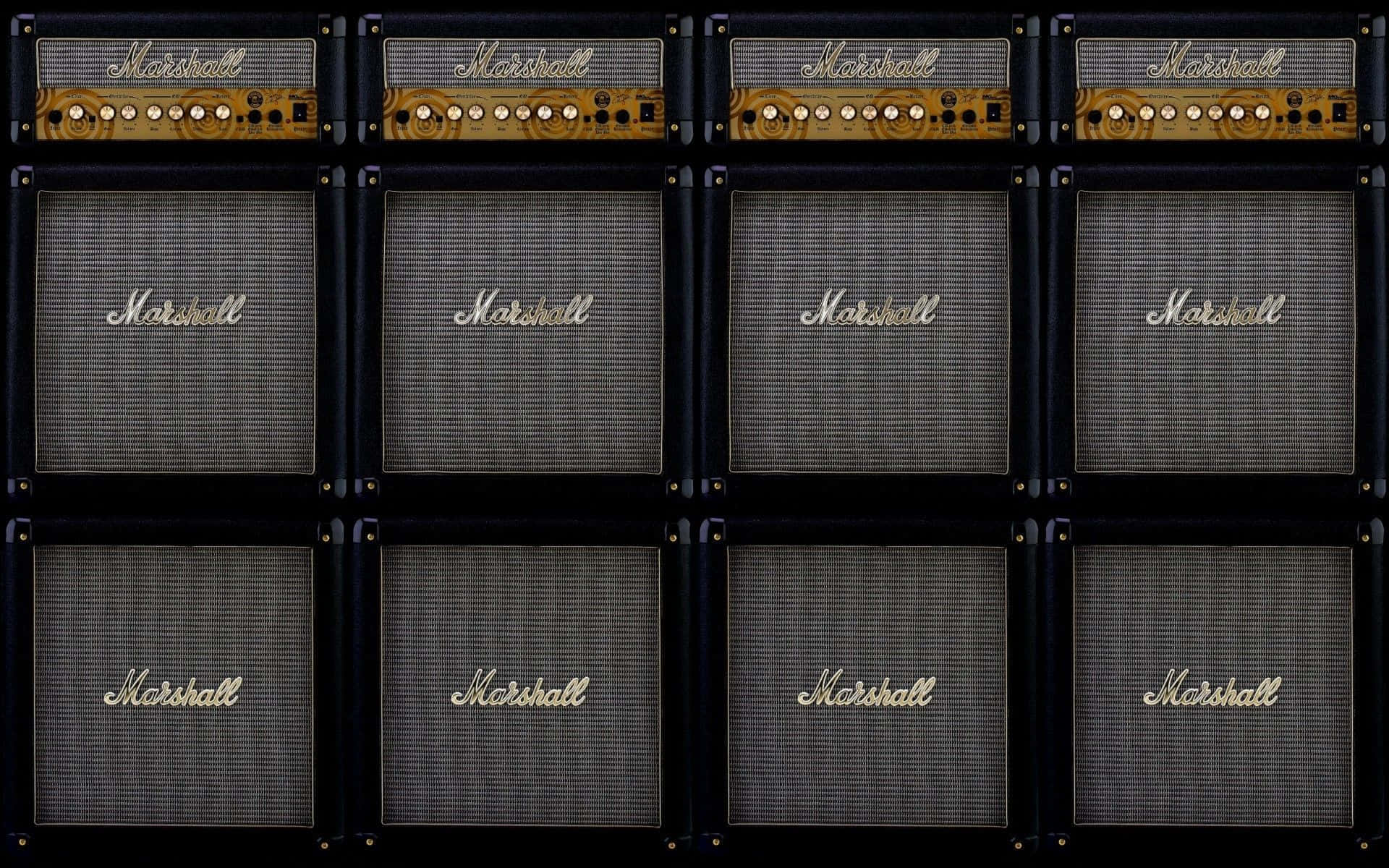 Image  Turn Up the Volume with This Stylish Guitar Amp Wallpaper