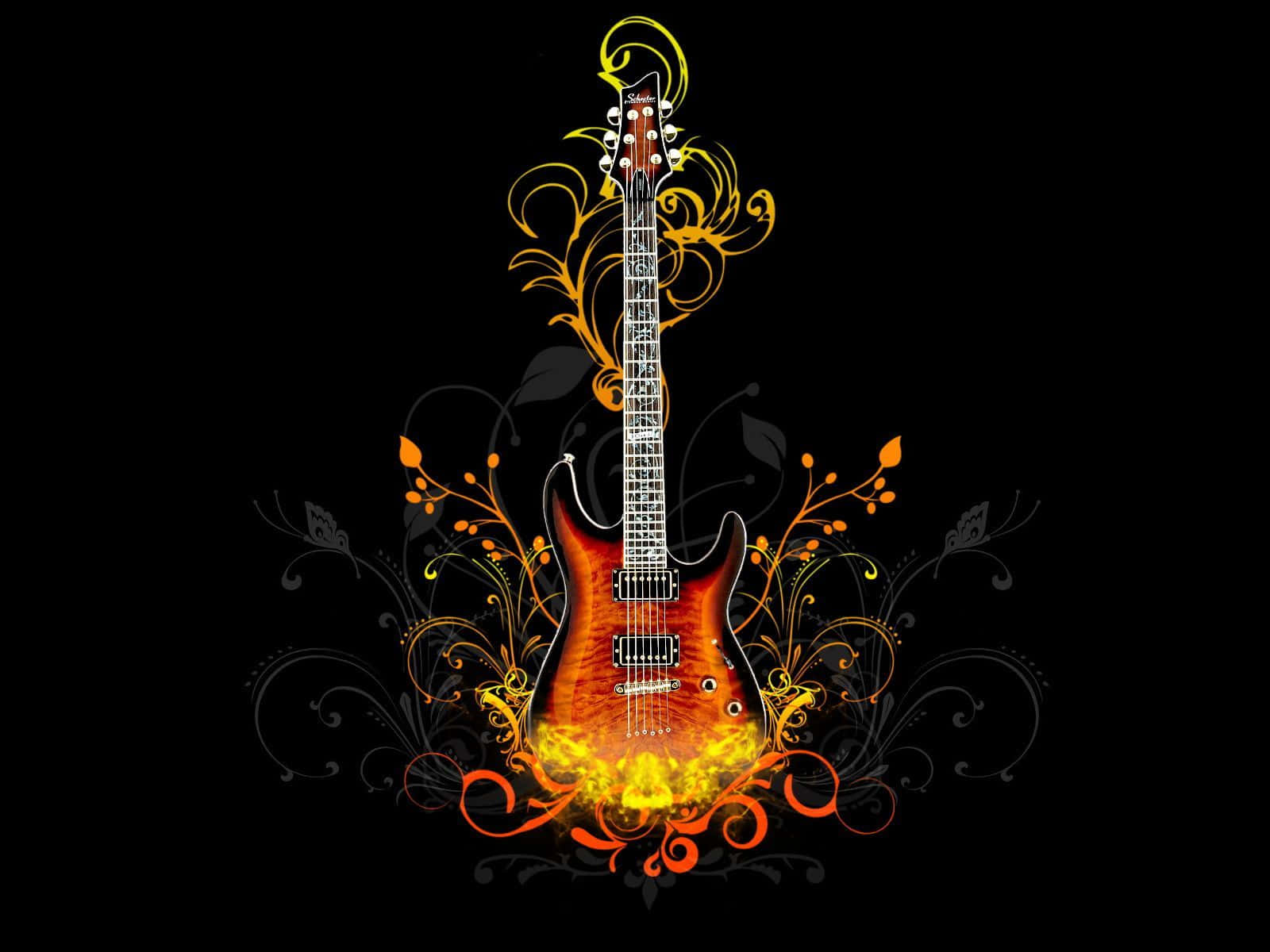 Rockeab Mit Einer Wunderschönen Gitarre