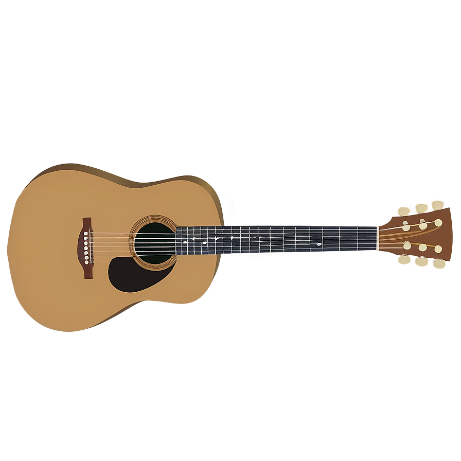 Guitar Cartoon Png 05032024 PNG