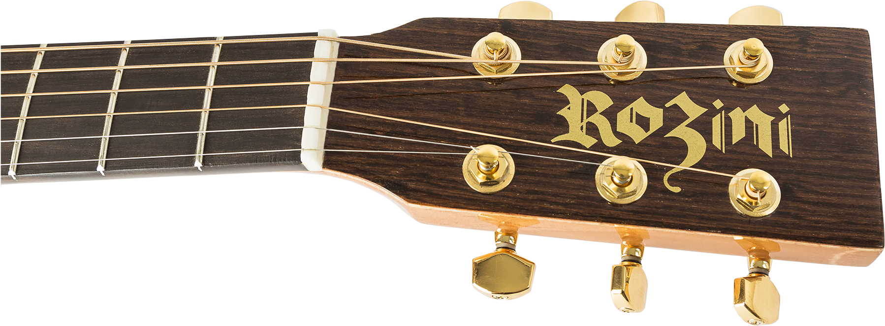 Guitar Headstock Closeup Rozini Brand PNG