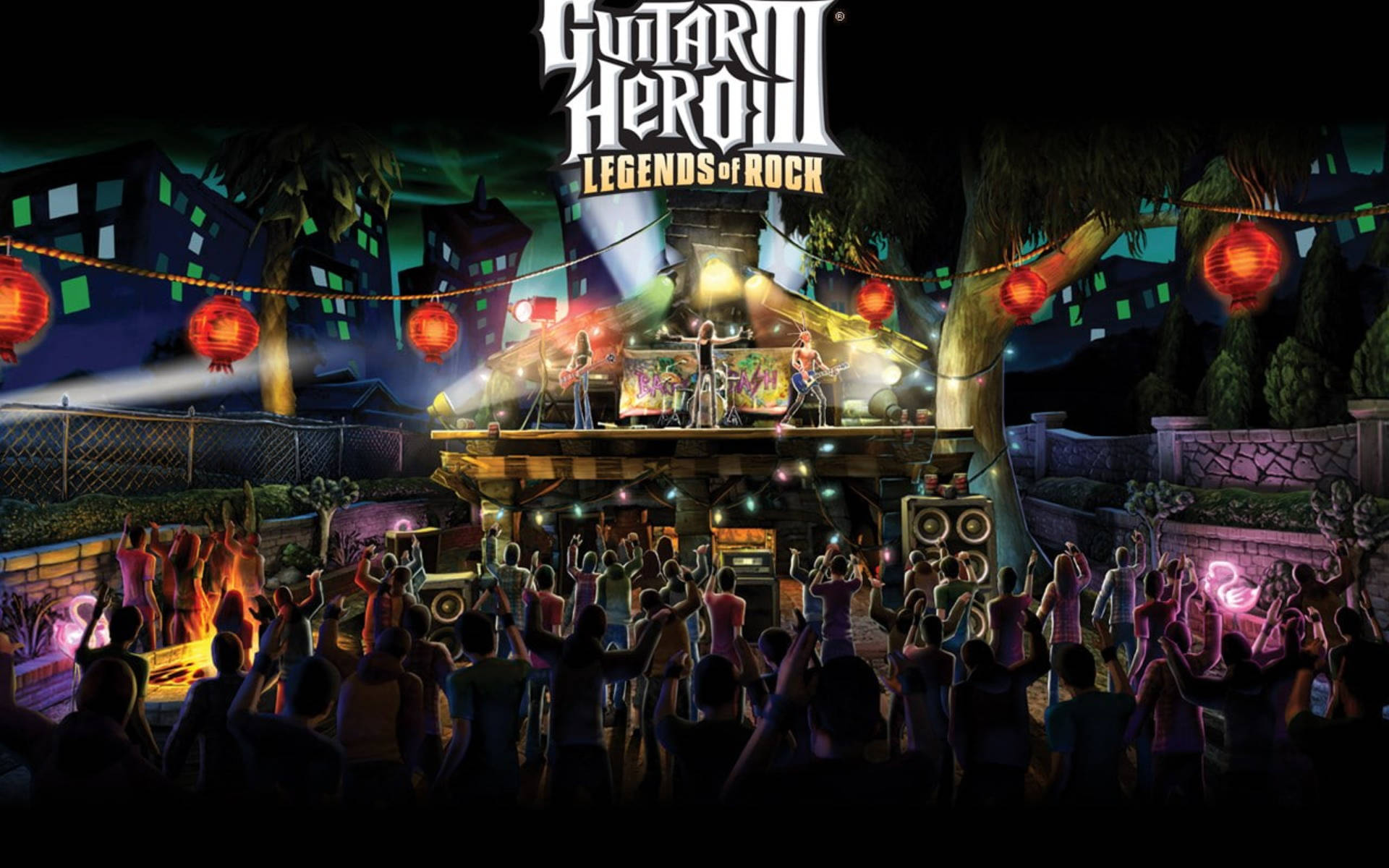Guitar Hero 3 Concert Poster Background