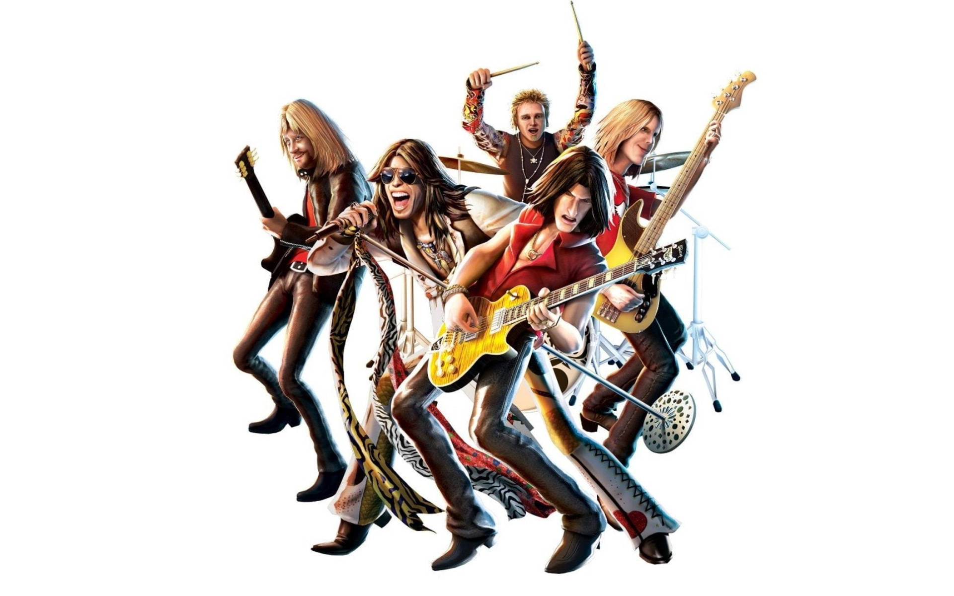 Guitar Hero Aerosmith Band Wallpaper