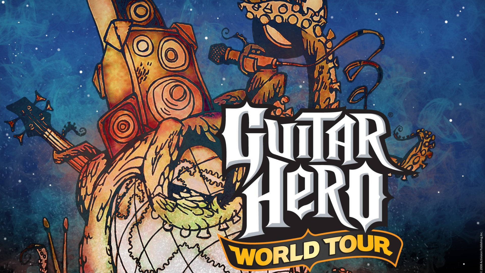 Guitar Hero Music Instrument Art Background