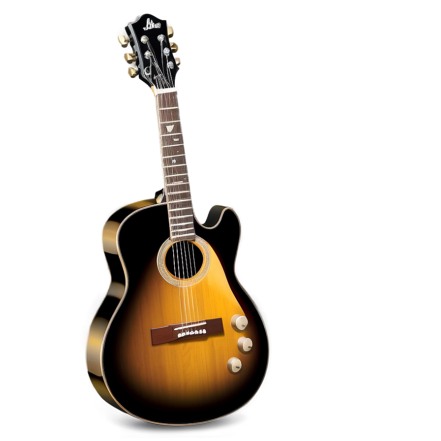 Guitar Illustration Png 11 PNG