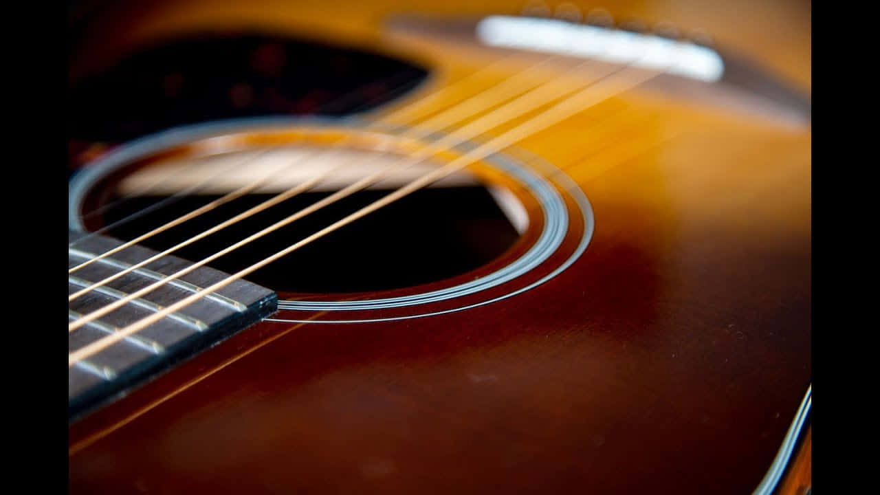 Elegant Acoustic Guitar - Music in Craftsmanship
