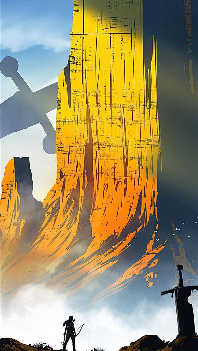 Gul Bjerg Tomb Raider Iphone Wallpaper