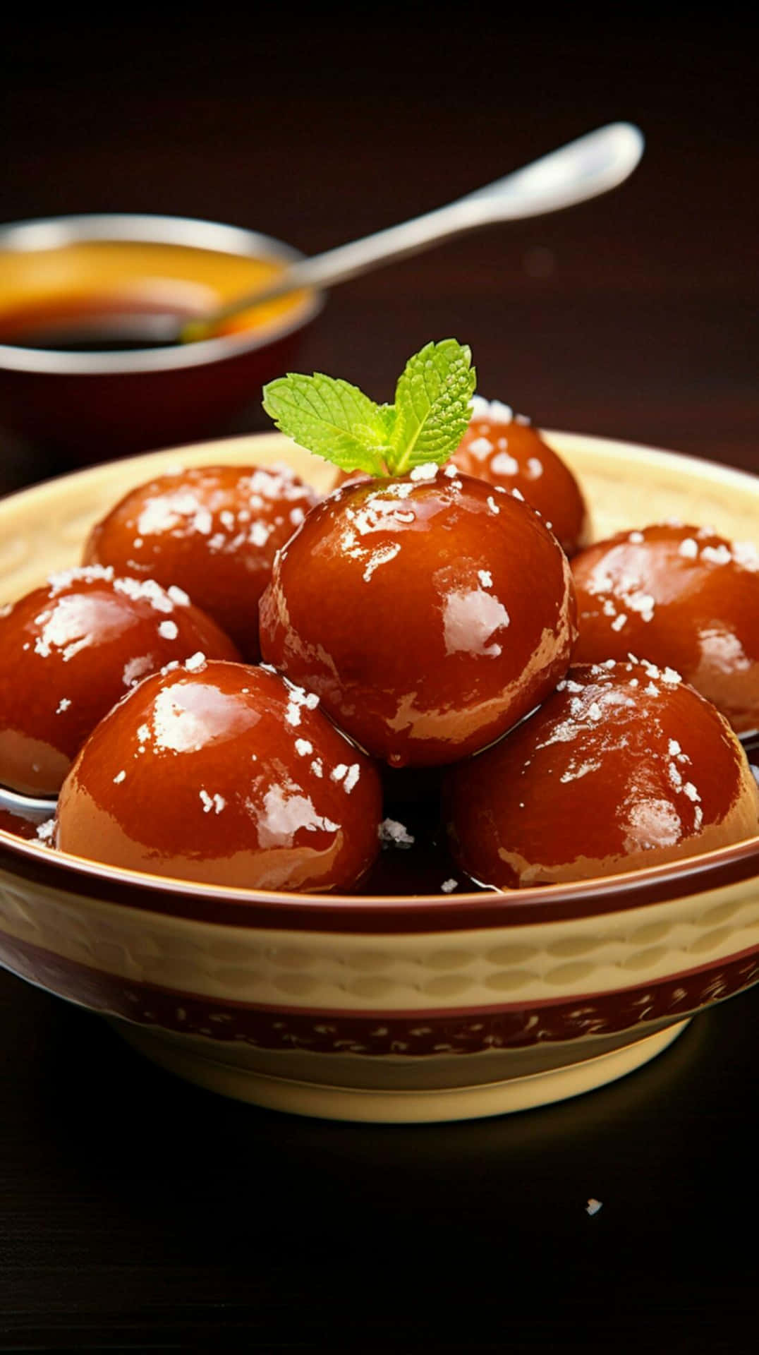 Gulab Jamun Hidangan Manis India Wallpaper