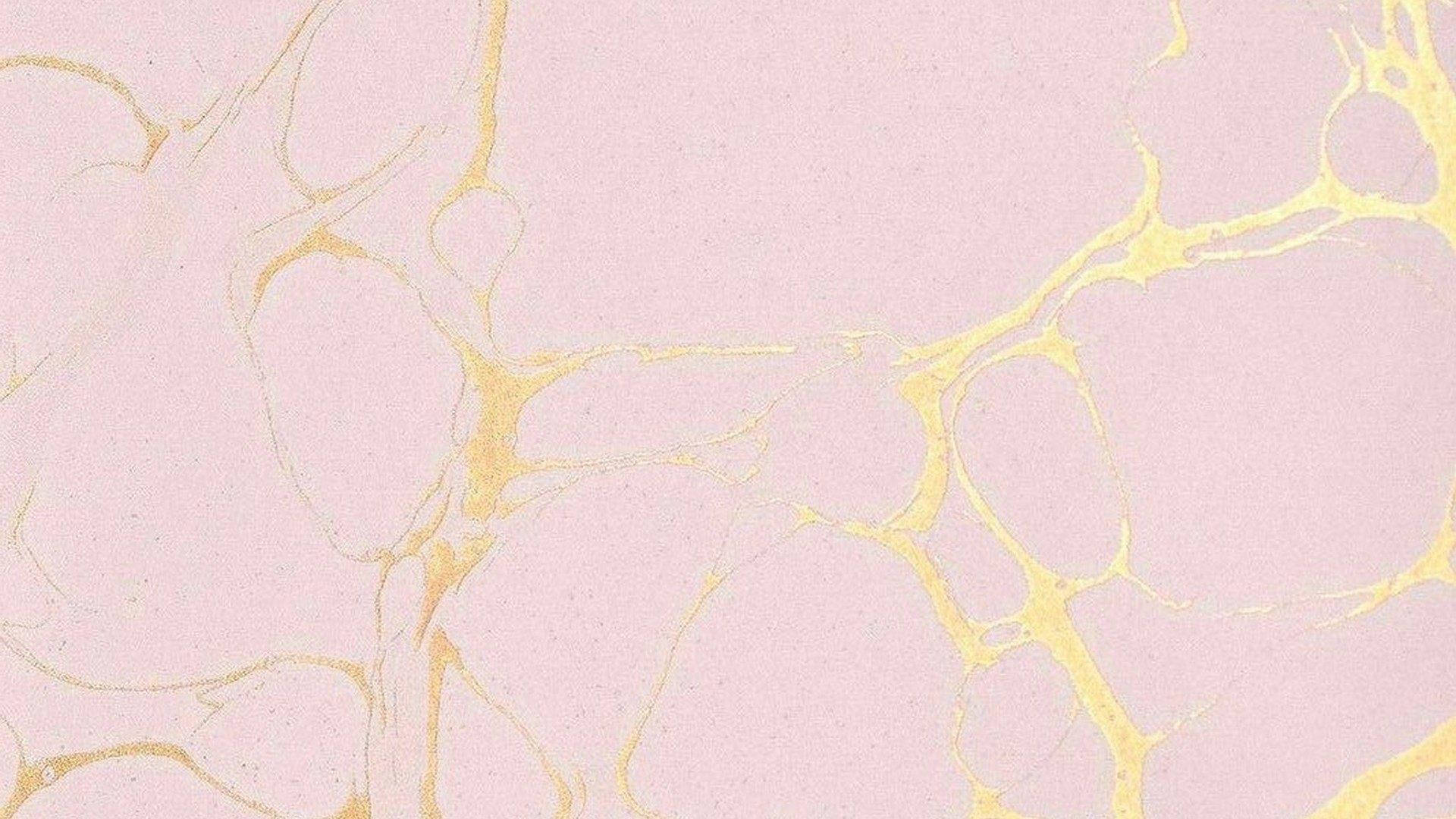 Guld Æstetisk Pink Baggrund Wallpaper