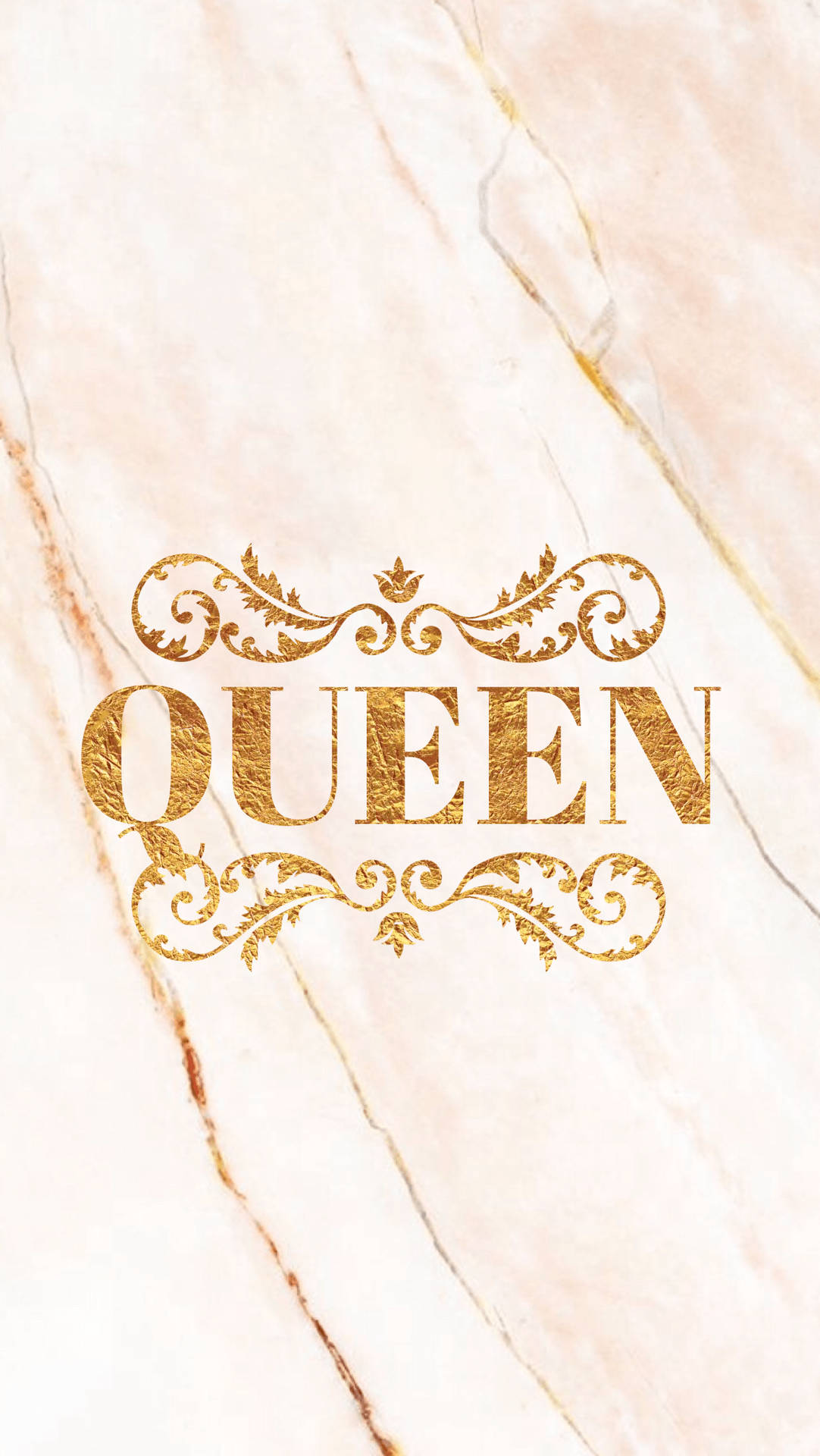 Guld Dronning Girly Wallpaper